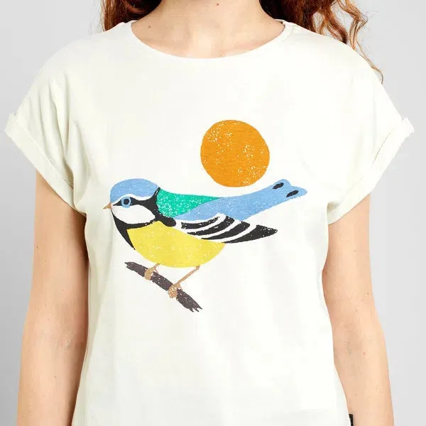 Visby Blue Tit - T-Shirt mit Vogel Motiv